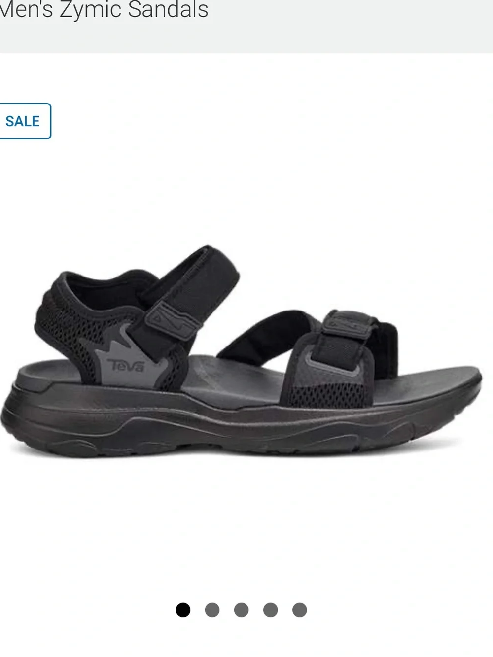 Teva Men's Black Zymic Sport Sandals